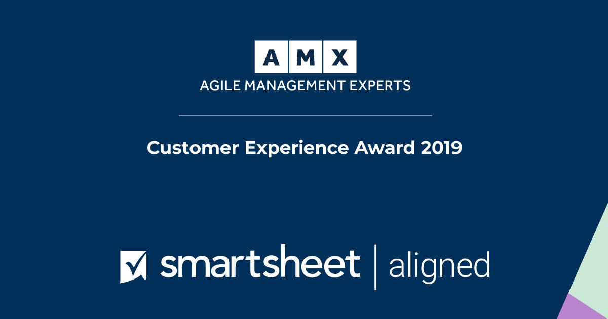 Smartsheet Partner Amx Logo Customer Experience Award 2019